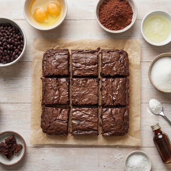 Brownies de frijol negro